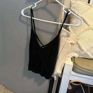 Black tank top